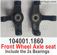 Wltoys 104001 Parts-Front Wheel Axle Seat with Bearins. Total 2pcs. 104001.1860